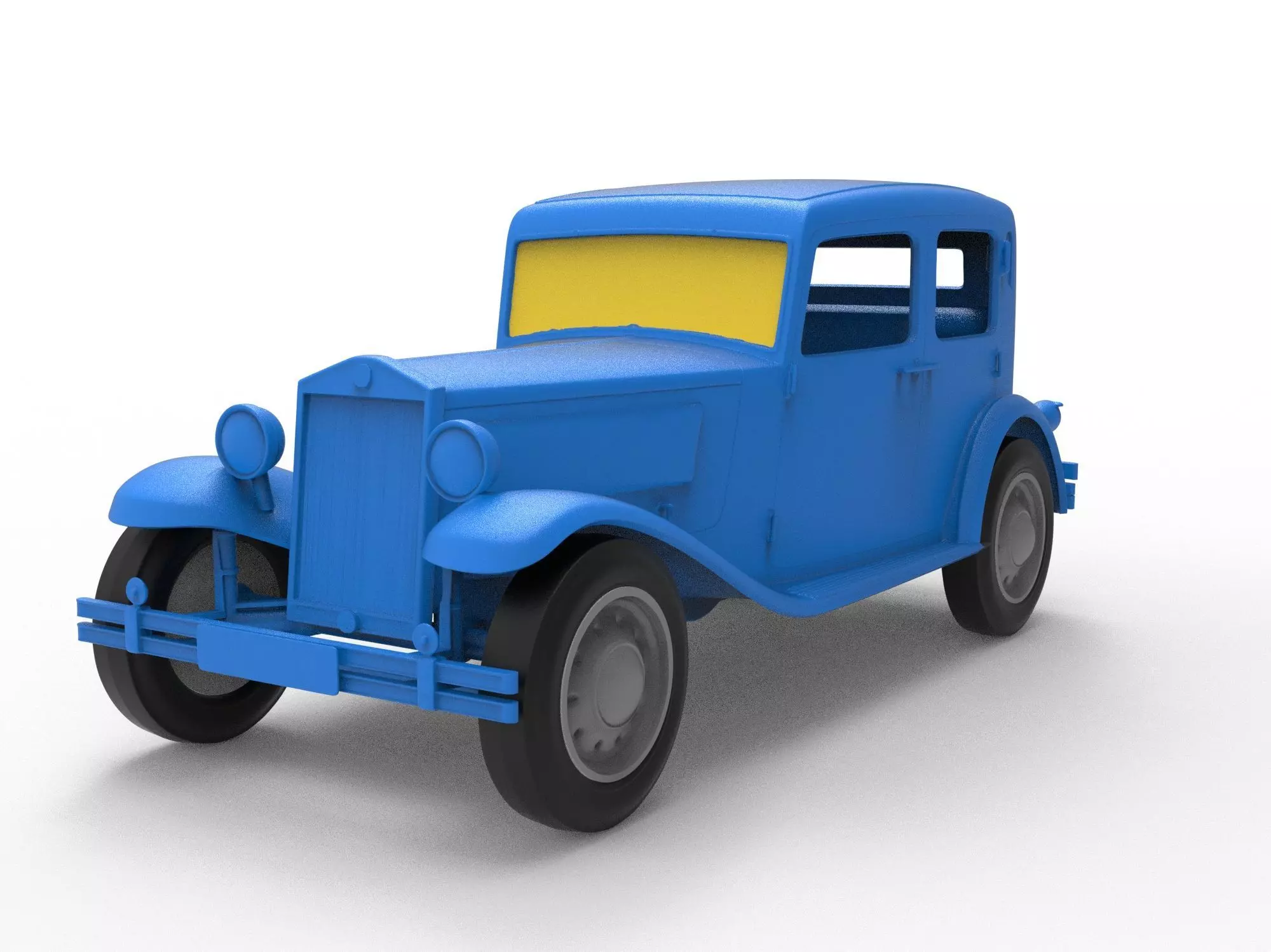 Lancia Augusta 1933 Classic Car 3D print model