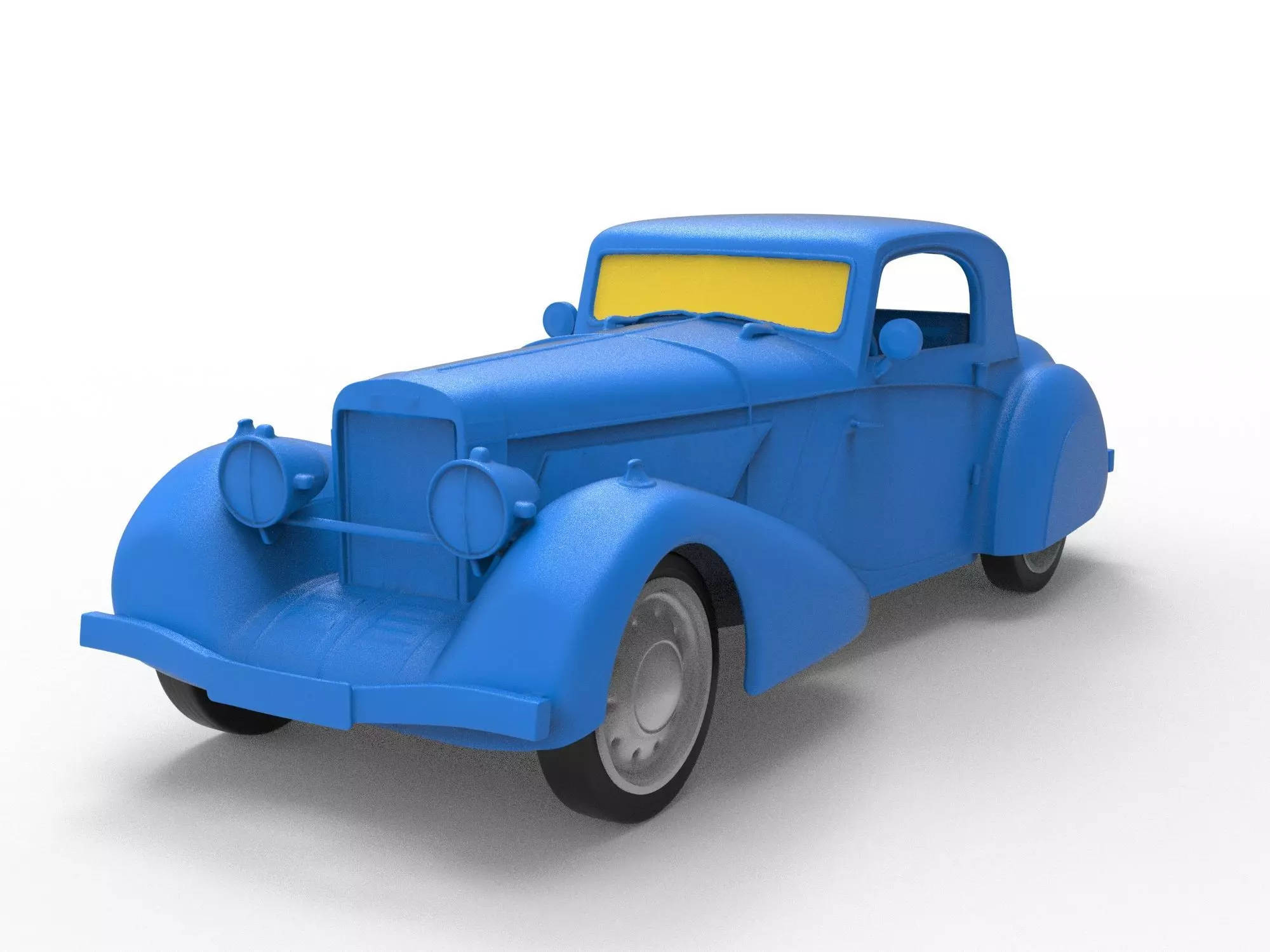 Hispano Suiza 1937 Classic Car 3D print model