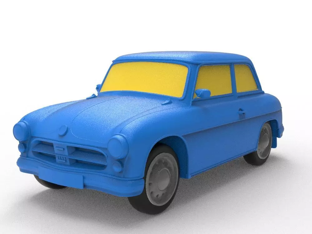 AWZ P70 Zwickau 1955 Classic Car 3D print model