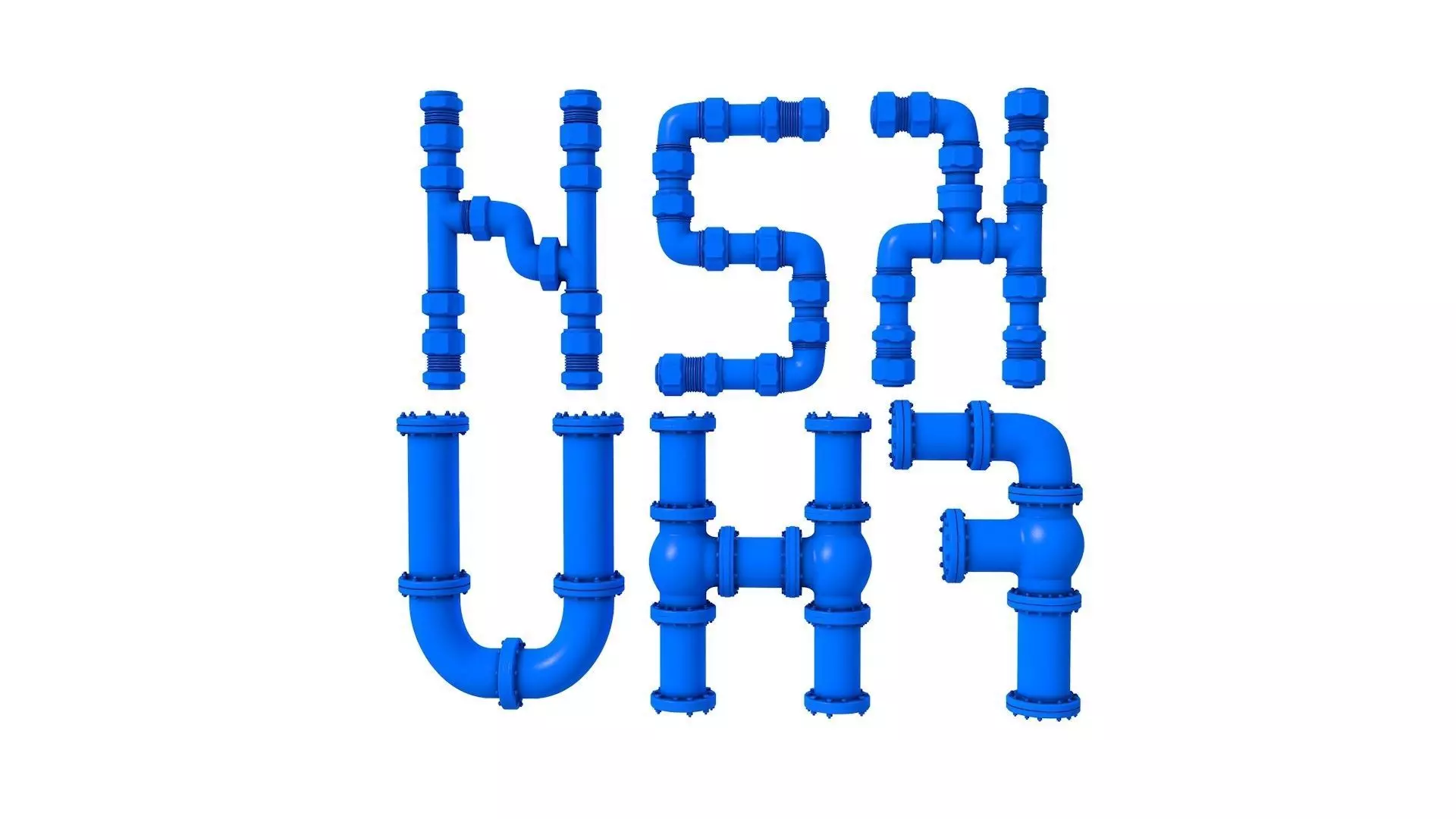 Industrial pipes - pipes 3D print model