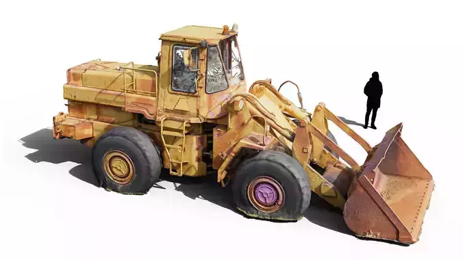 Old Wheel Loader PBR Scan