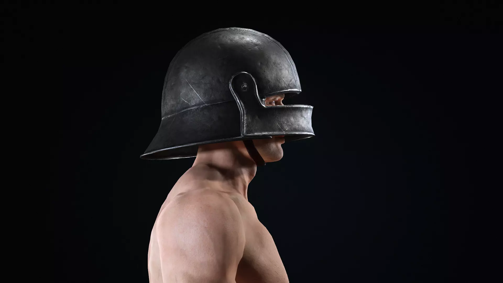 AAA Game Ready SciFi Warrior Fully Rigged and Animated Character Low-poly 3D model