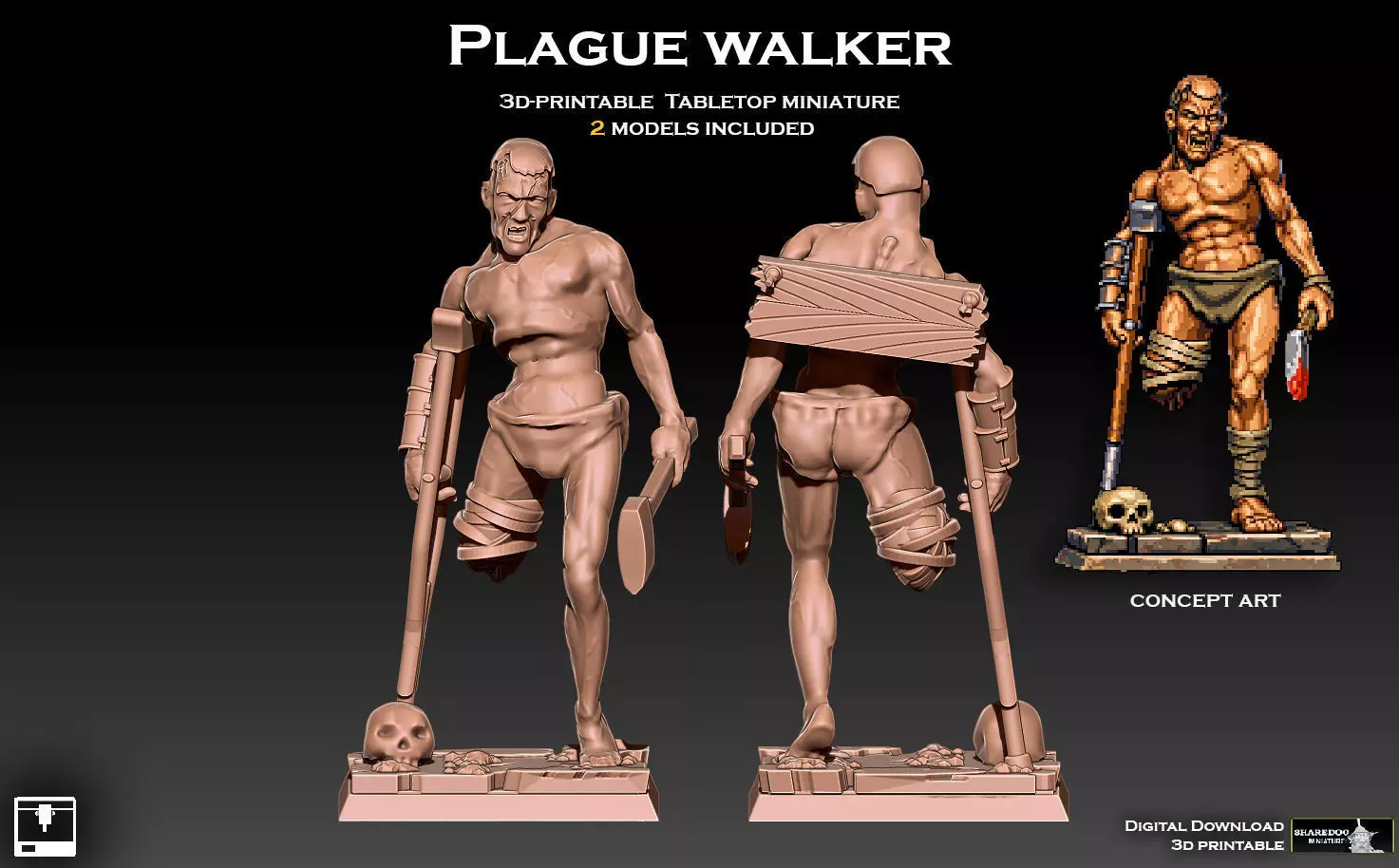 Plague Walker 3D print model