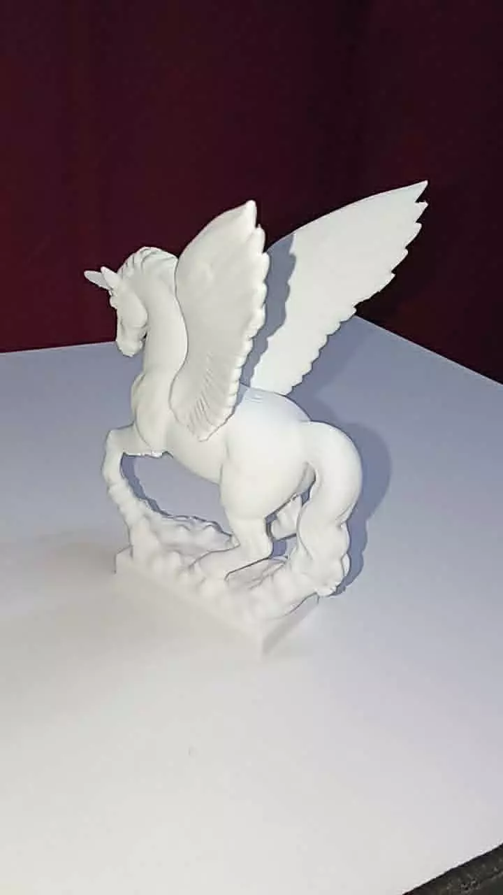 Winged horse statue 3D print model