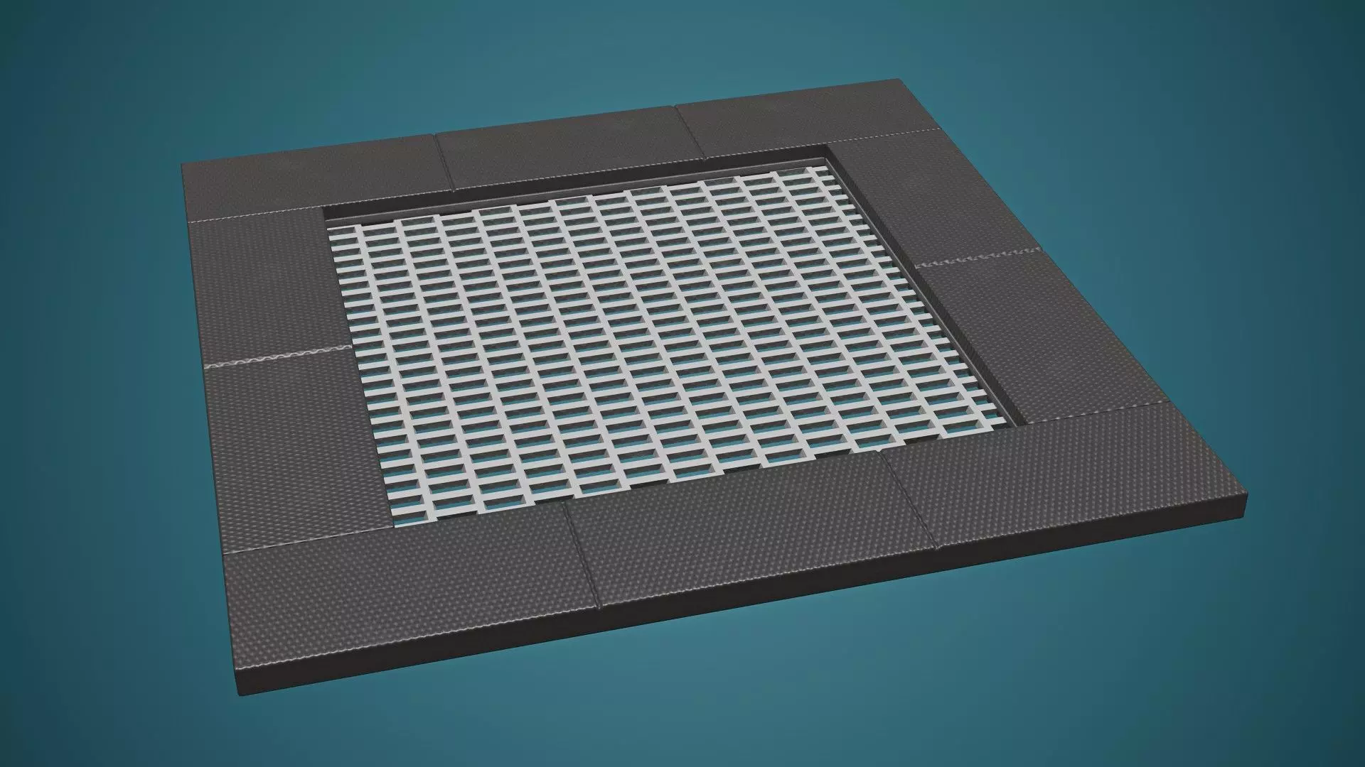 InGround Playground Trampoline Low-poly 3D model