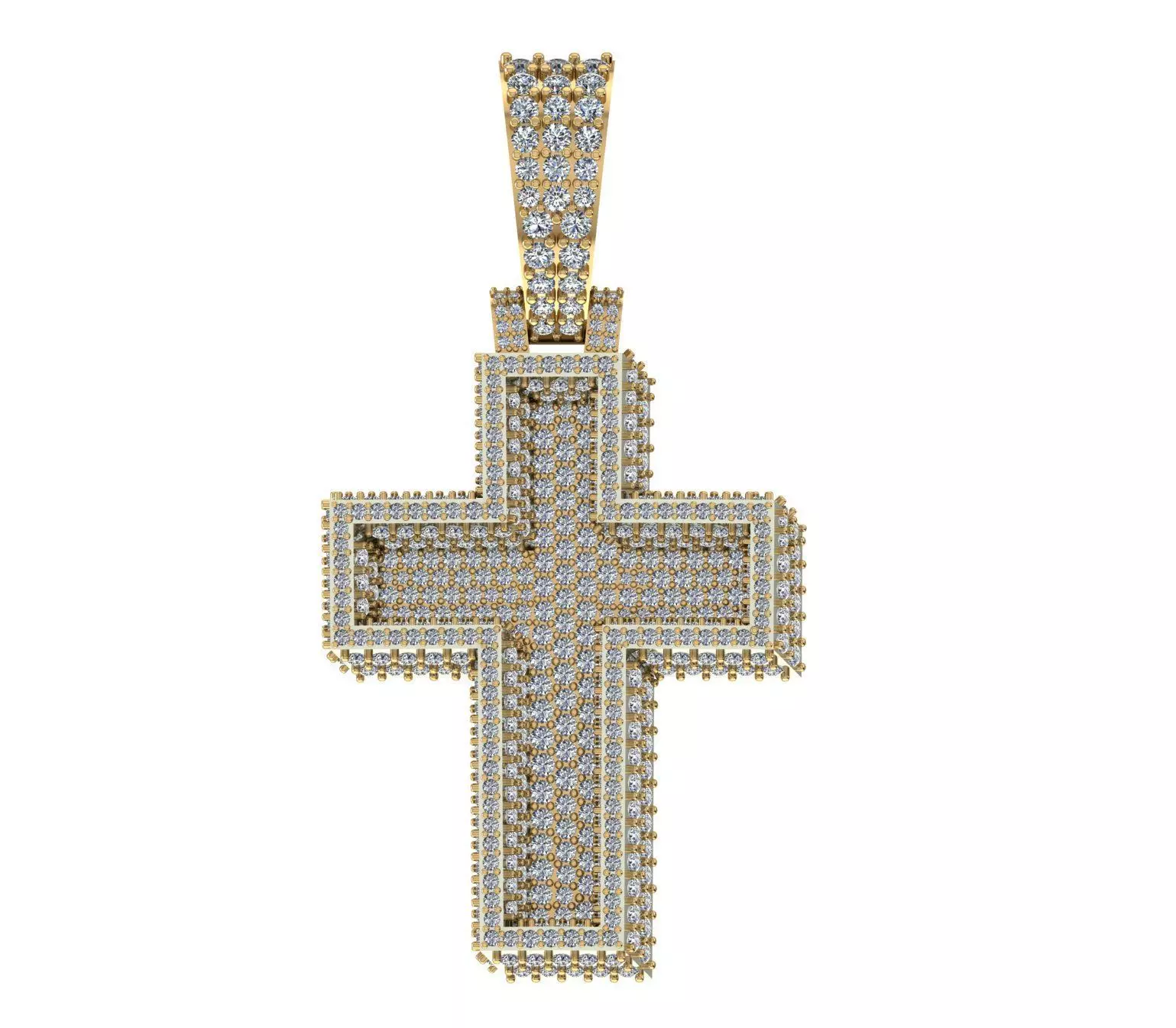 Cross Pendant 3D print model 3D print model