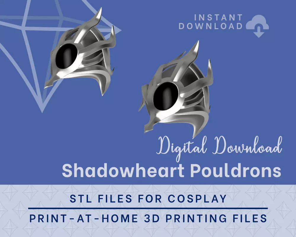 Shadowheart Pauldron Armour STL - BG3 Cosplay Accessory 3D print model