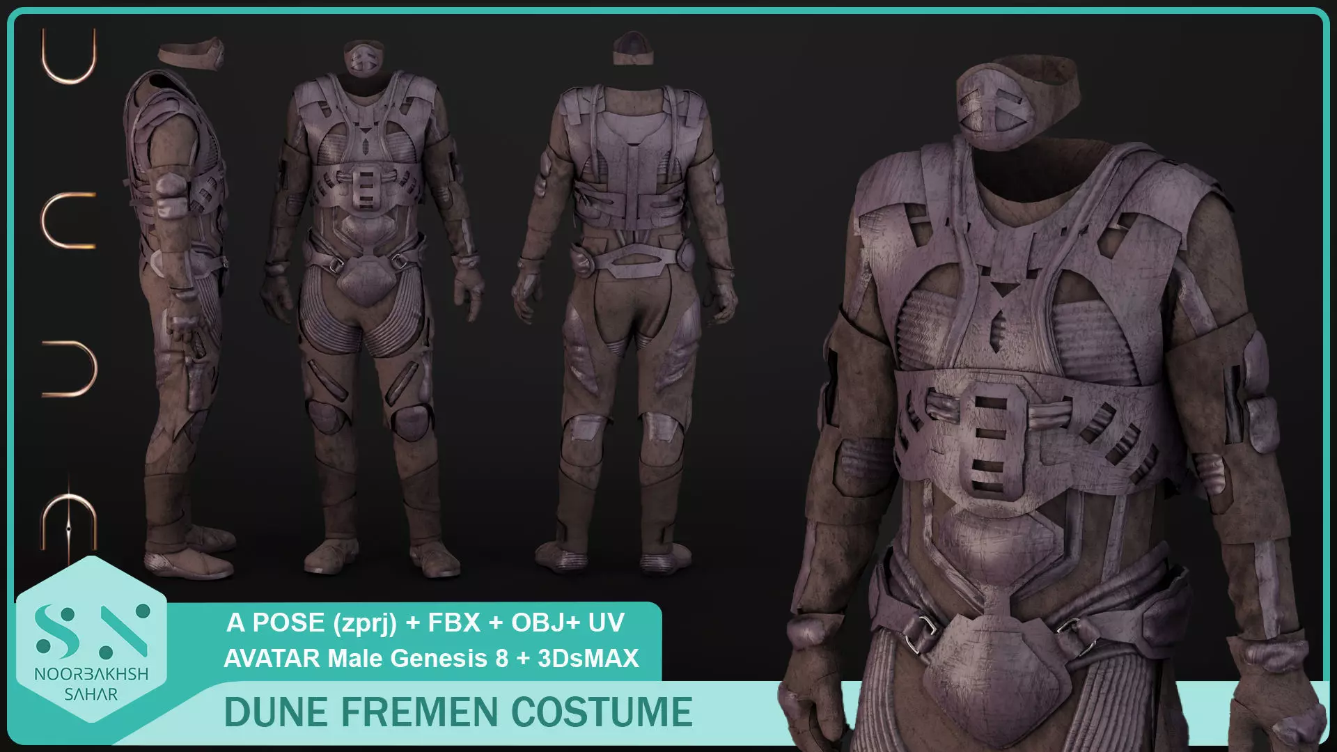 PAUL ATREIDES DUNE FREMEN 3D model