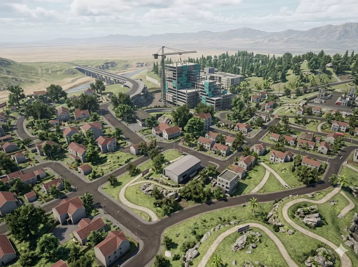 City Environment - Unity Game Asset 3D model