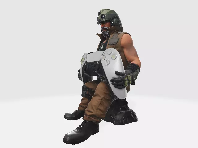 D Mauler Low Poly Fixed Controller Not suitable for support 3D print model