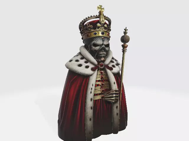 Iron Maiden Eddie The King LowPoly 3D print model