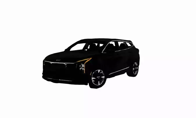 Kia Sportage 2026 Low Poly 3D Model Optimized Modern SUV Asset Low-poly 3D model 4