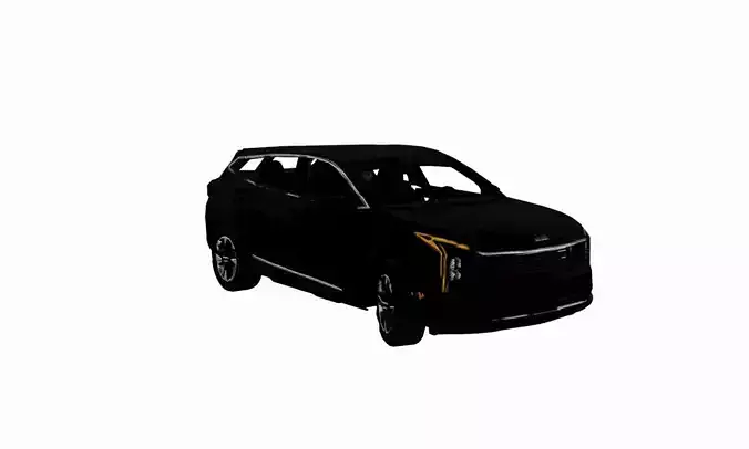Kia Sportage 2026 Low Poly 3D Model Optimized Modern SUV Asset Low-poly 3D model 3