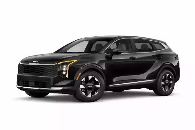 Kia Sportage 2026 Low Poly 3D Model Optimized Modern SUV Asset