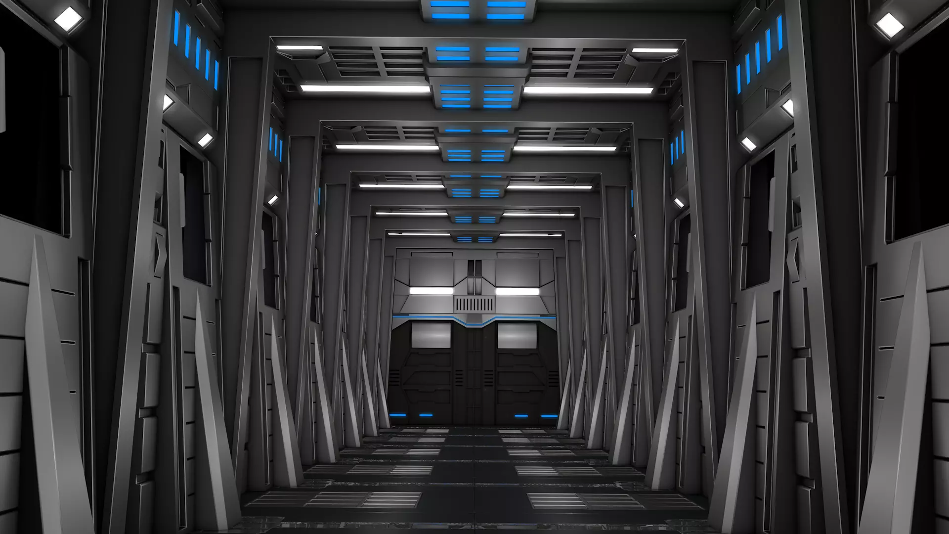 Sci Fi Corridor 3D model