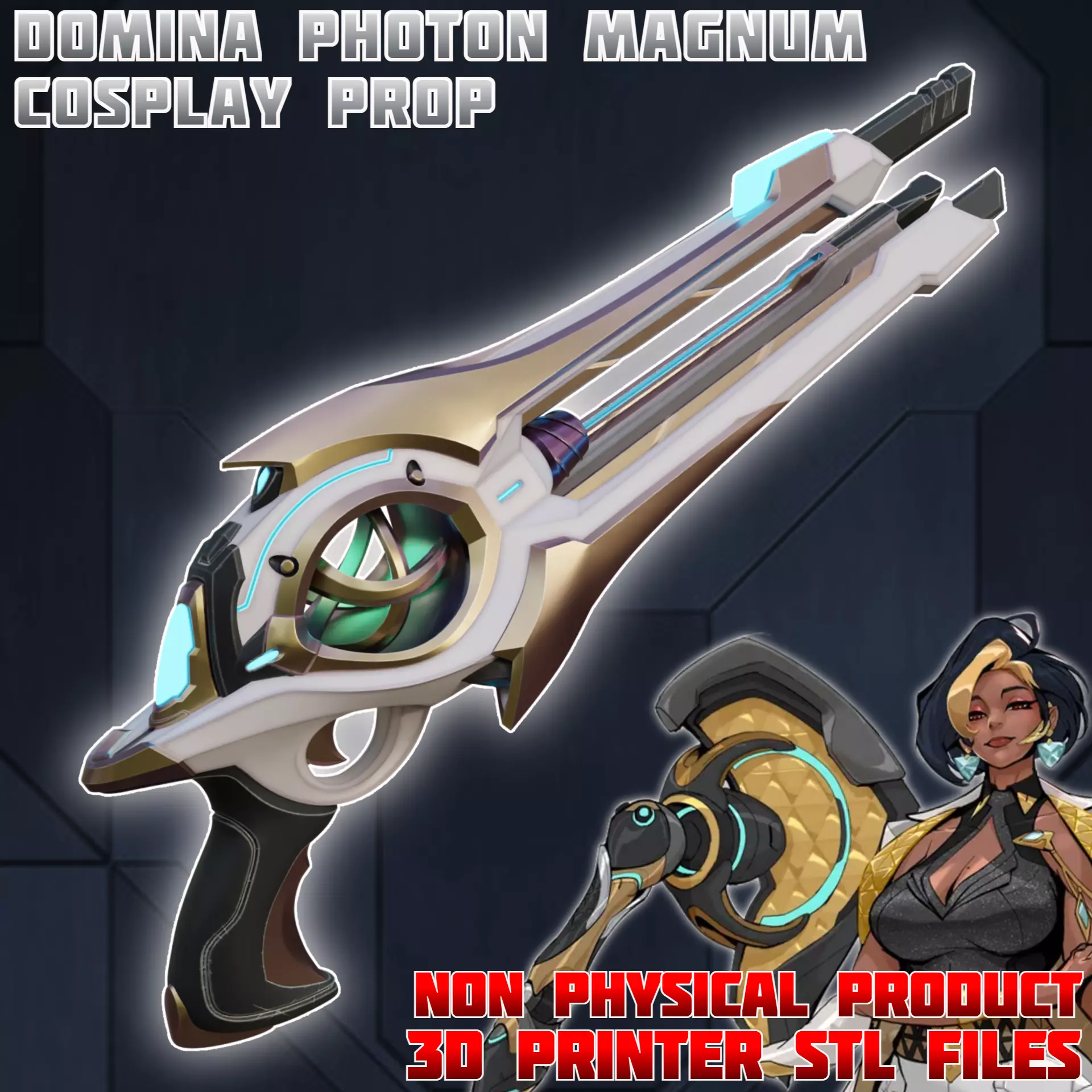 Domina Photon Magnum Cosplay Prop Overwatch 3D print model