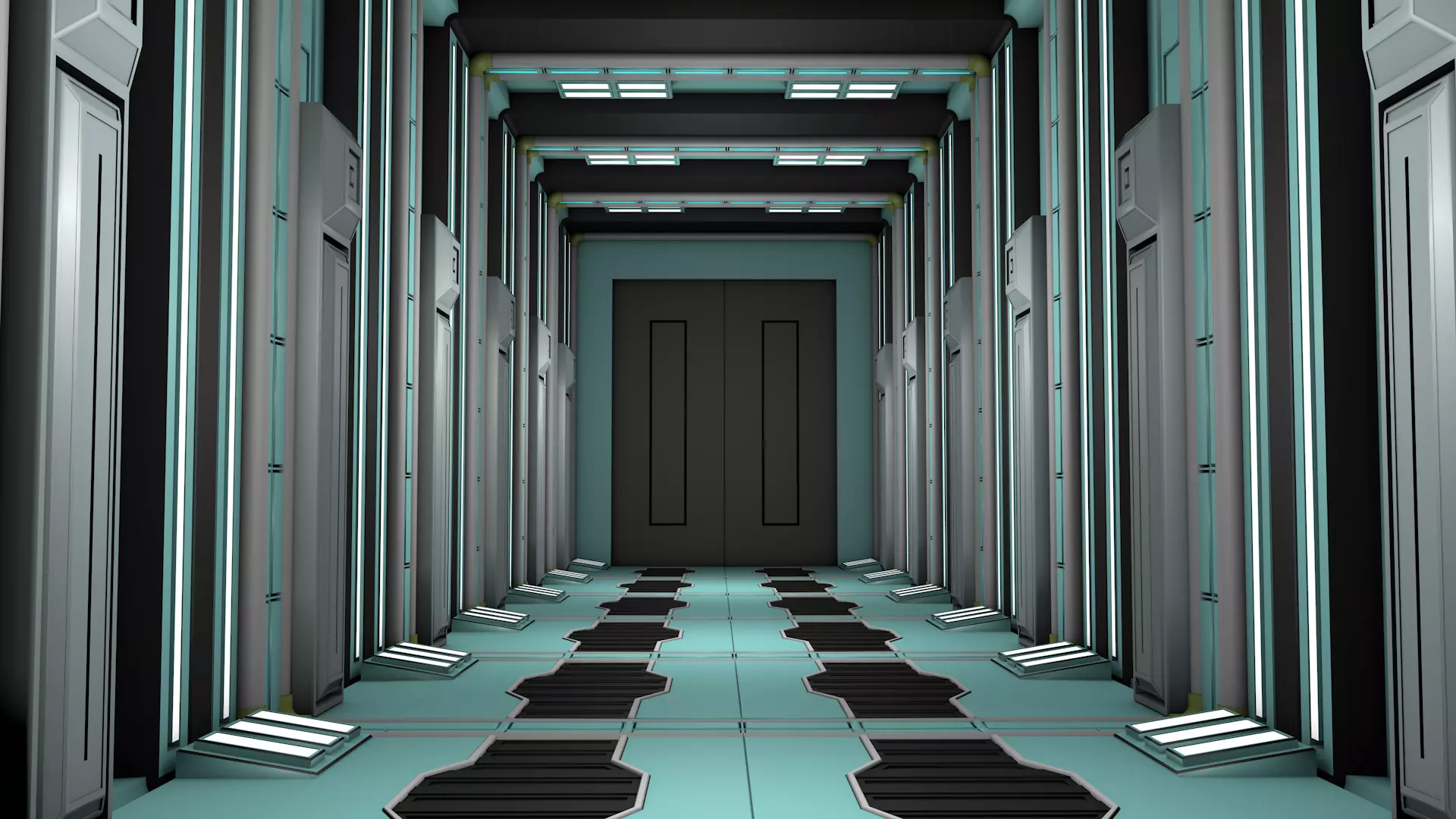 Sci Fi Corridor 3D model