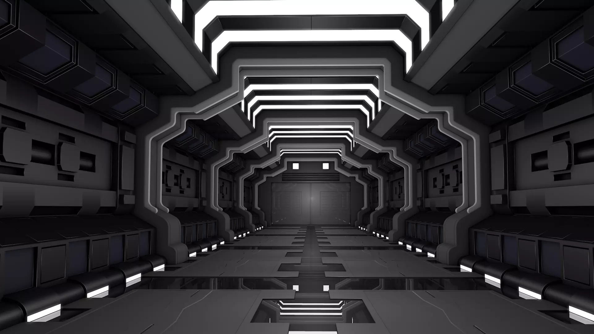 Sci Fi Corridor Room 3D model