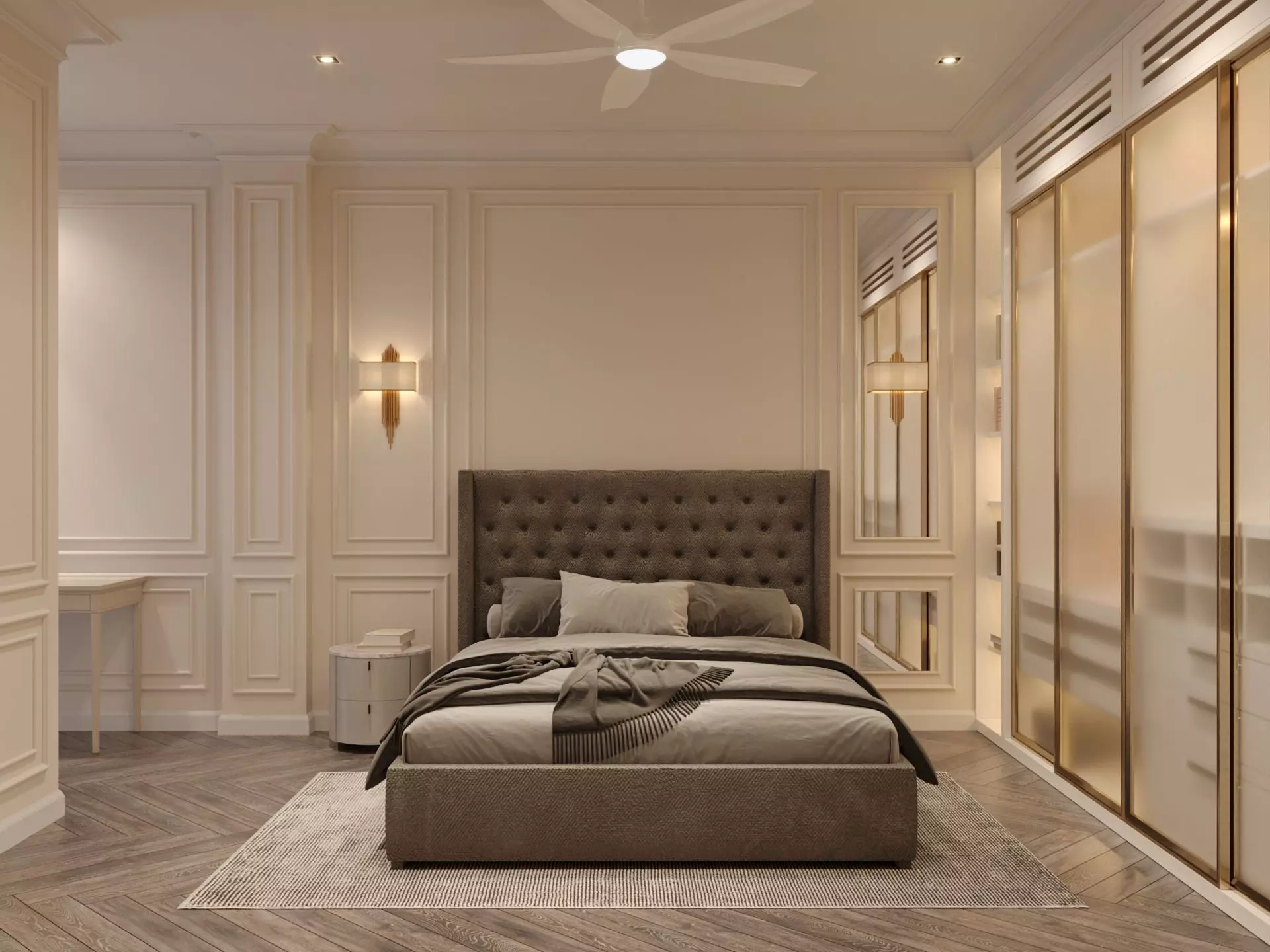 Neoclassic Bedroom 01 3D model