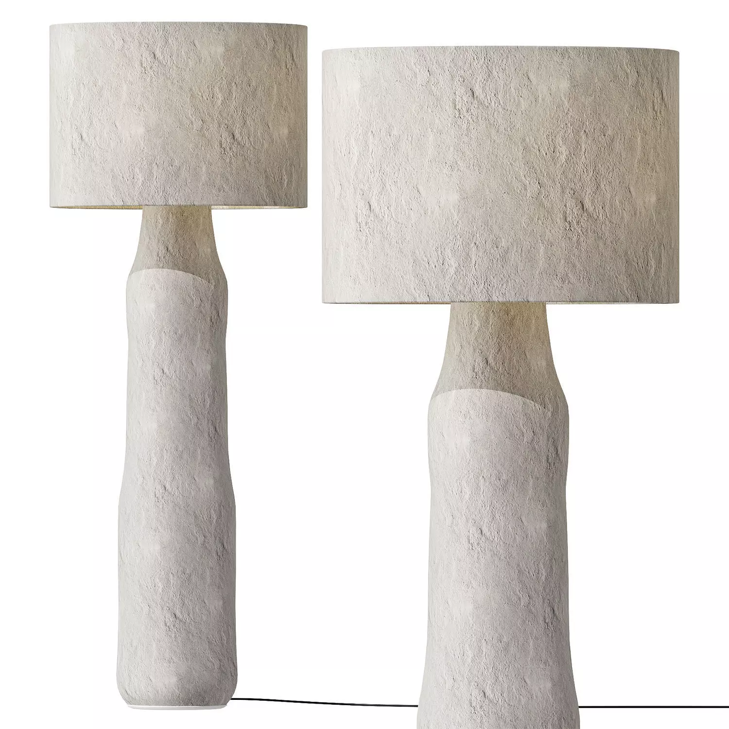 Serax White Earth Floor Lamp 3D model