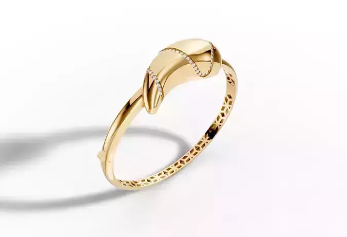 Orbital Drop Crossover Bangle - High-End Jewelry Set 004