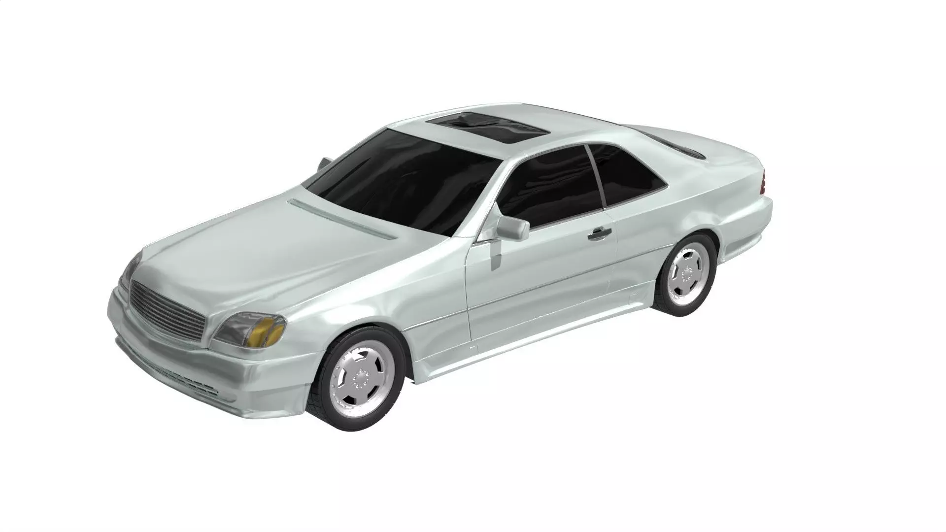 Car Sedan 2 Door Luxury 3D model