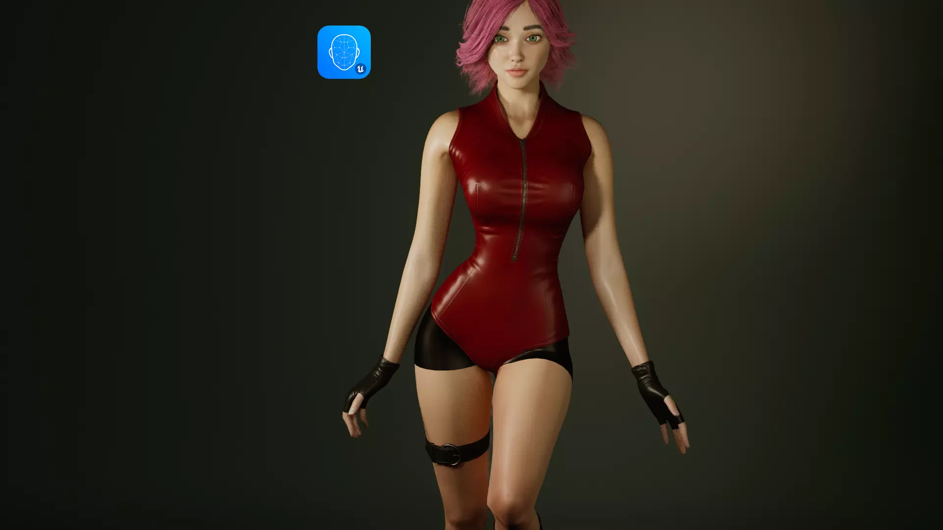 Sakura Girl Female Character 3D Low-poly 3D model