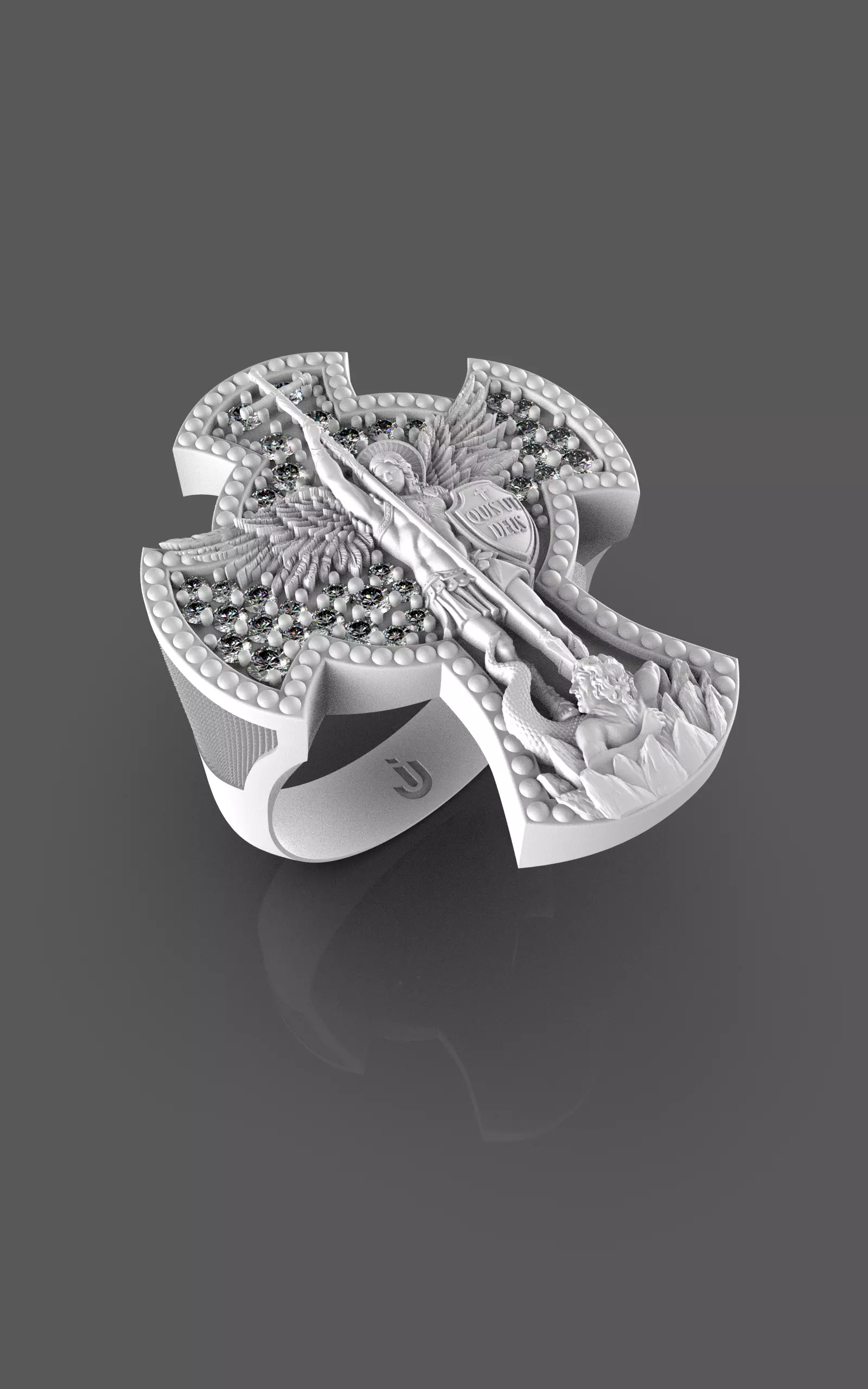 Anillo San Miguel Arcangel 3D print model