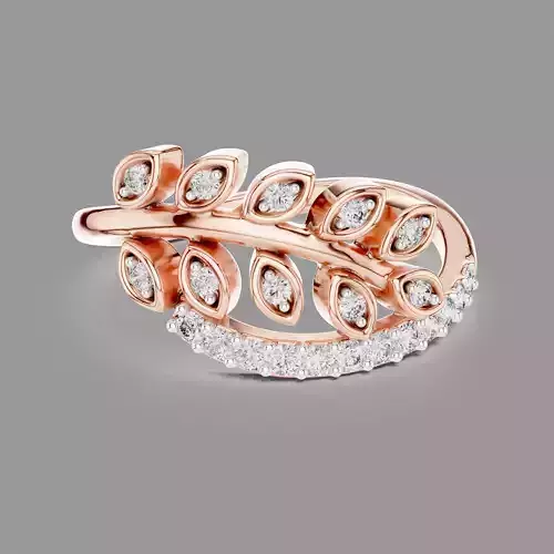  Leaf Light Diamond Ring 