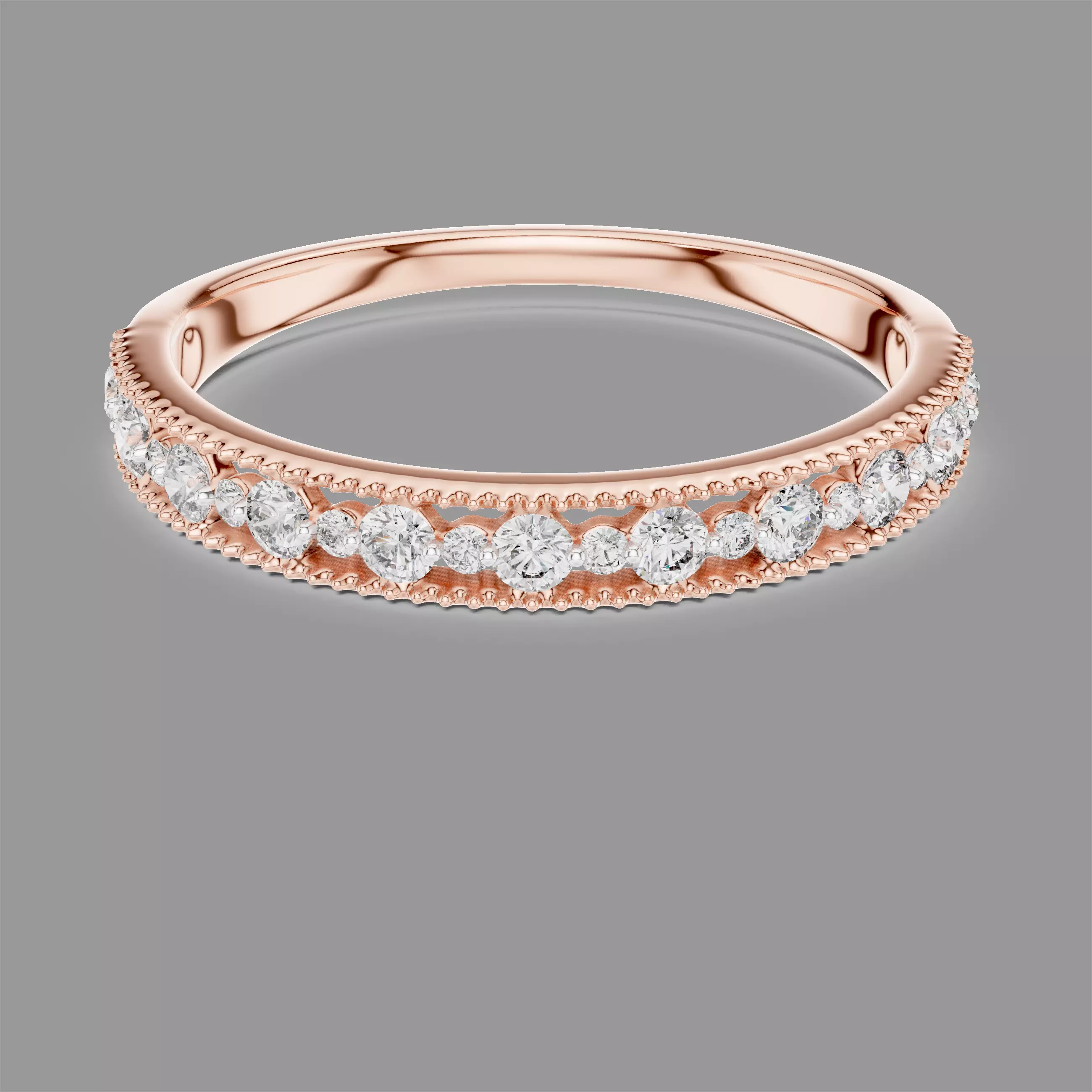 Eternity Light Diamond Band Ring 3D print model