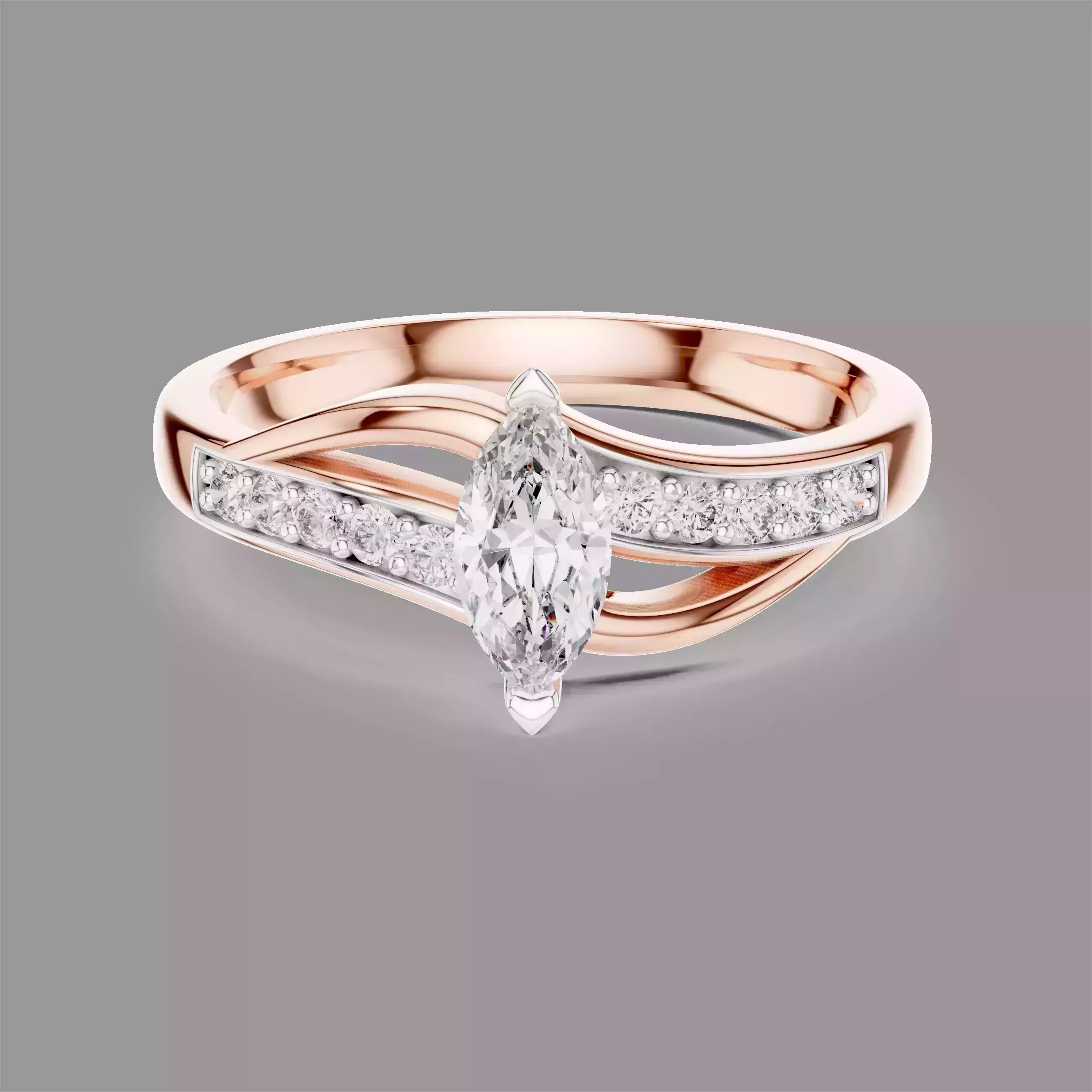 Light Diamond Ring 3D print model