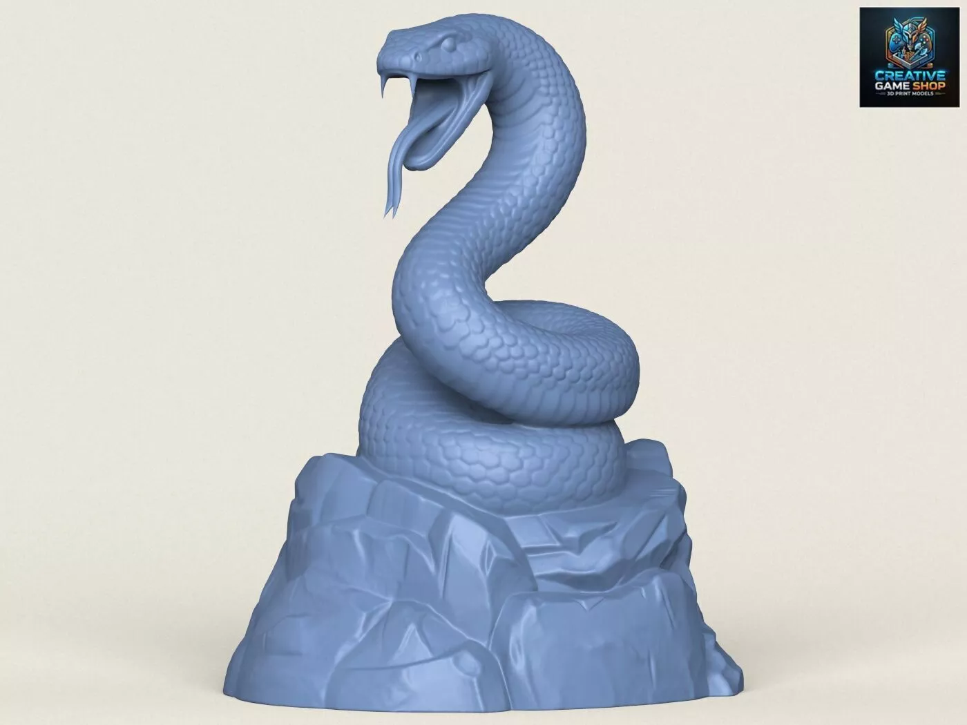 Python Snake Sculpture 3D print model