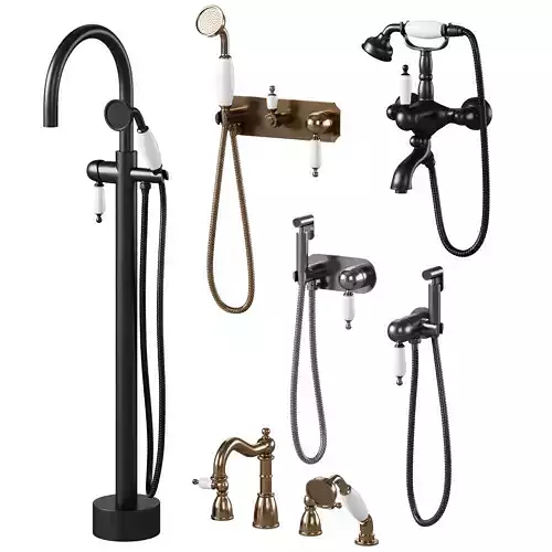 Medici faucet set by Boheme  3D model 3