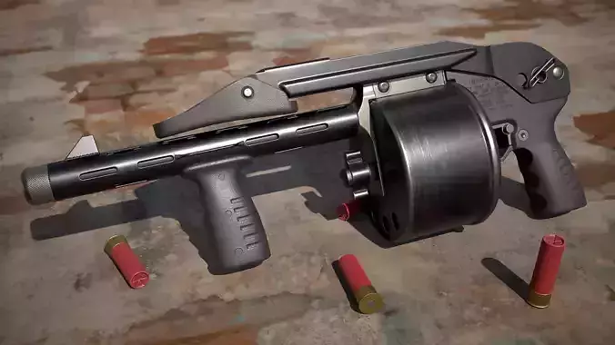Sentinel Arms 3D model FPS Striker Shotgun VR / AR / low-poly | CGTrader