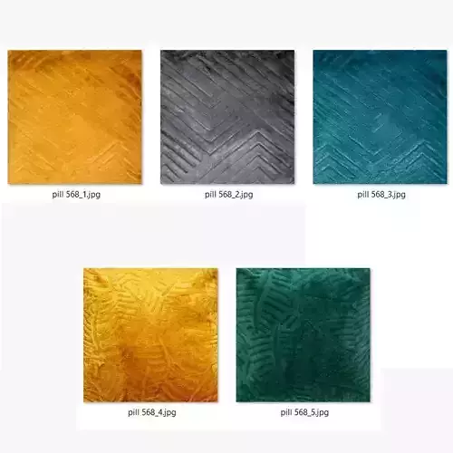 Decorative pillows set 568 3D model 5