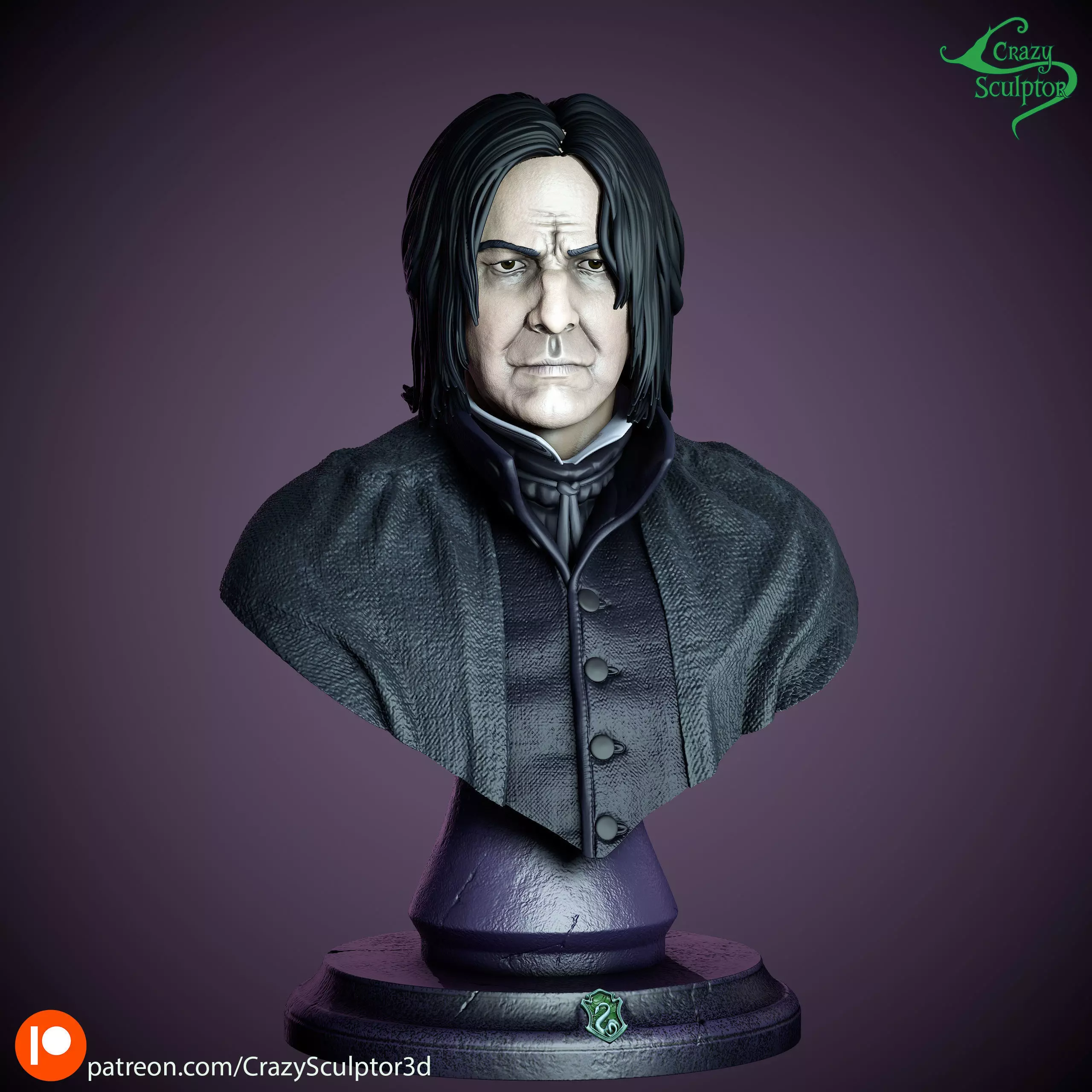Severus Snape Bust from Harry Potter 3D print model