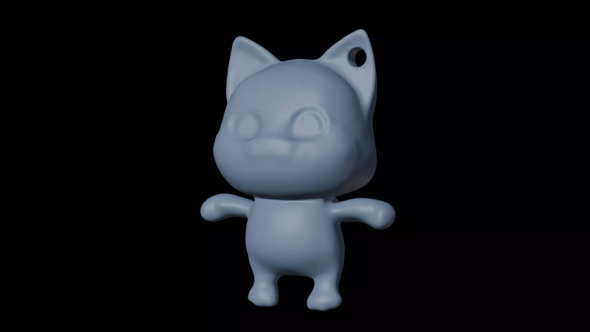 Cat Kitten Key Chain Holder 3D print model