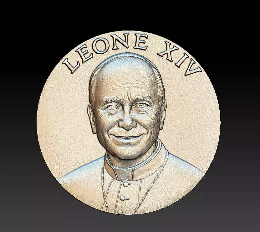 Medaglia Papa Leone XIV 3D print model