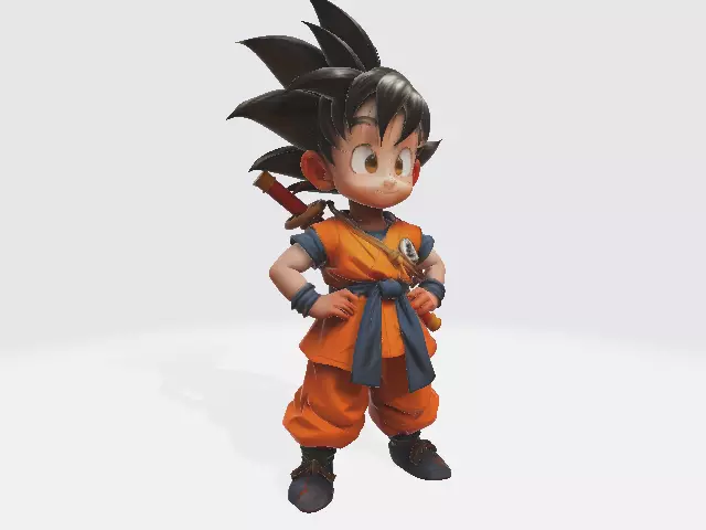Dragon Ball Son Goku DBZ V2 3D print model