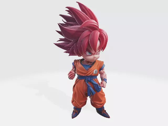 Dragon Ball Son Goku Kaioken 3D print model