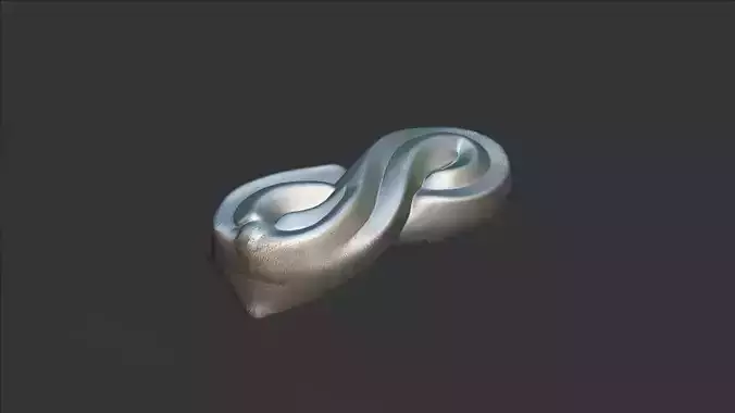 Spritz Cookie 3D model 2