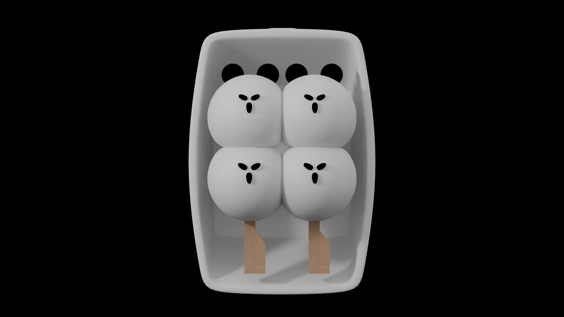 Cute Mochi Dango Clicker-STL 3D print model