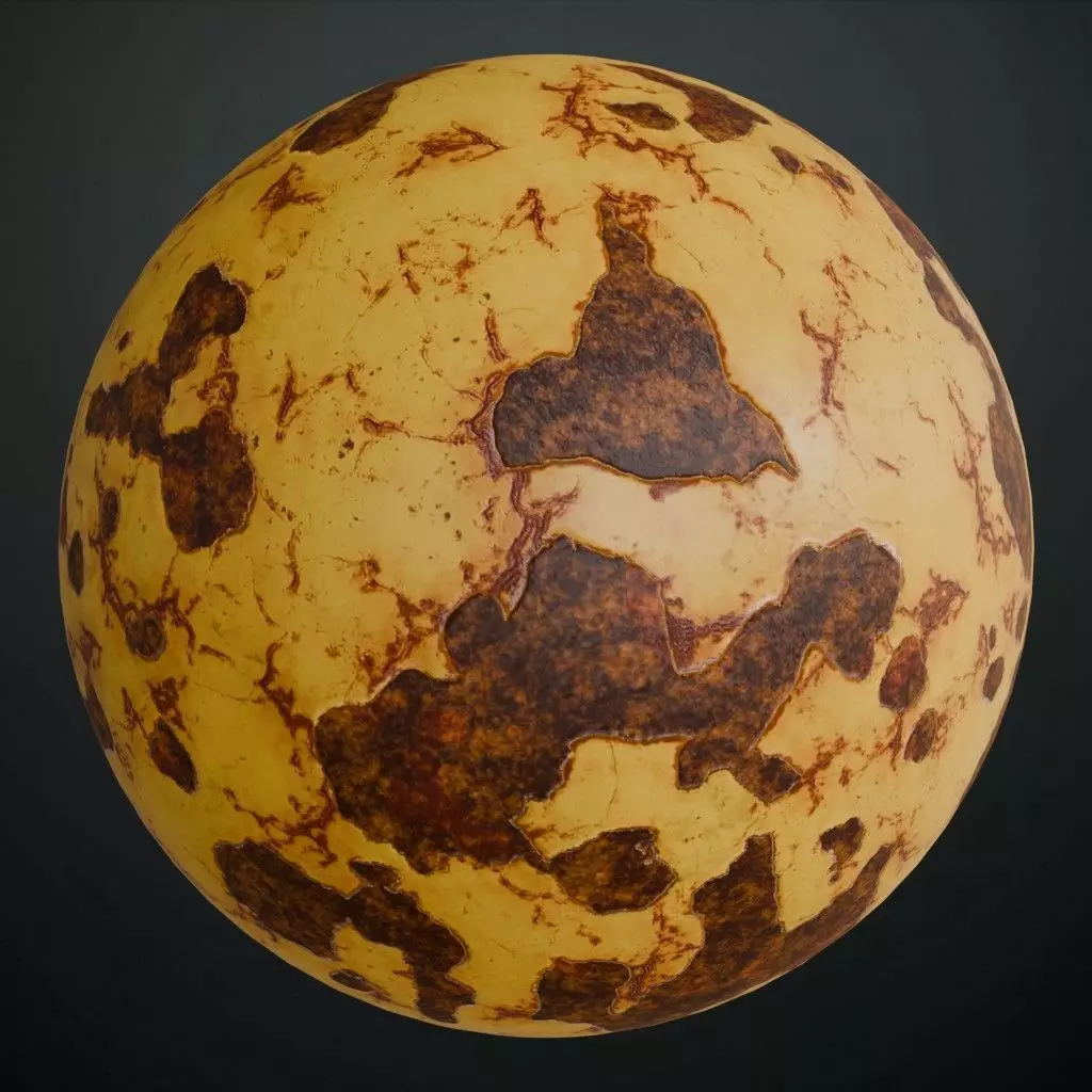 Rusty Peeling Paint Weathered Metal PBR Seamless Texture