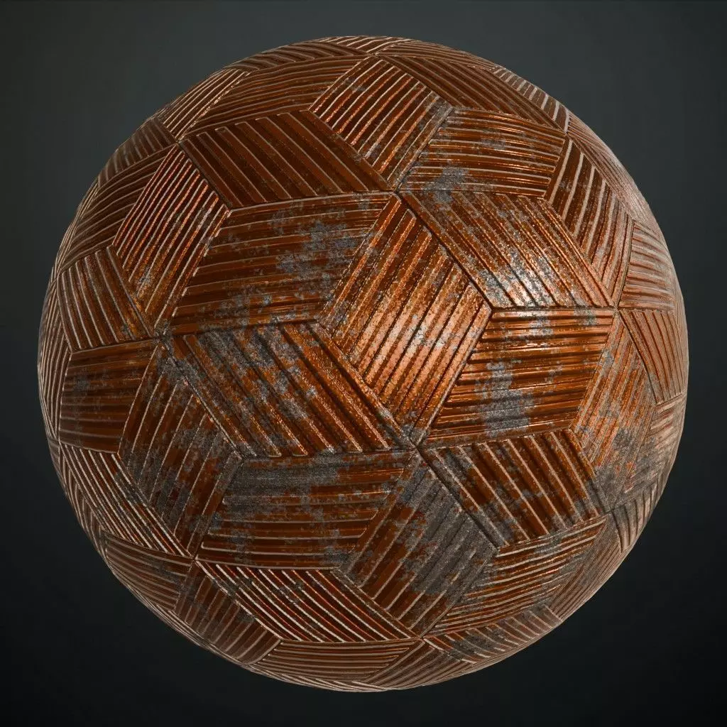 Rusty Metal Plate Rusted Industrial PBR Seamless Texture