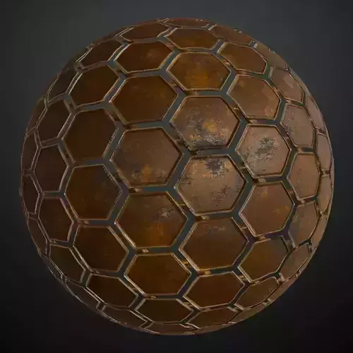 Rusty Metal Plate Transparent Industrial PBR Seamless Texture