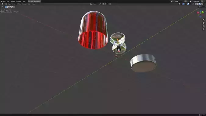 Warning Light PBR 3 Low-poly 3D model 7