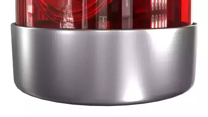 Warning Light PBR 3 Low-poly 3D model 3