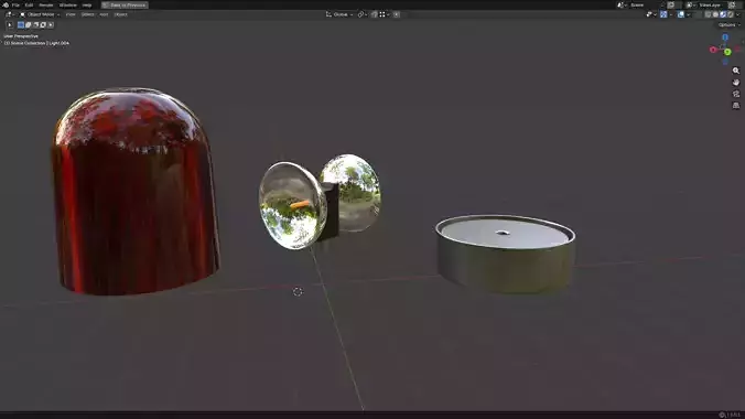 Warning Light PBR 3 Low-poly 3D model 6