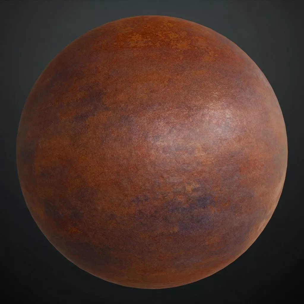 Rusty Industrial Metal Plate PBR Seamless Texture