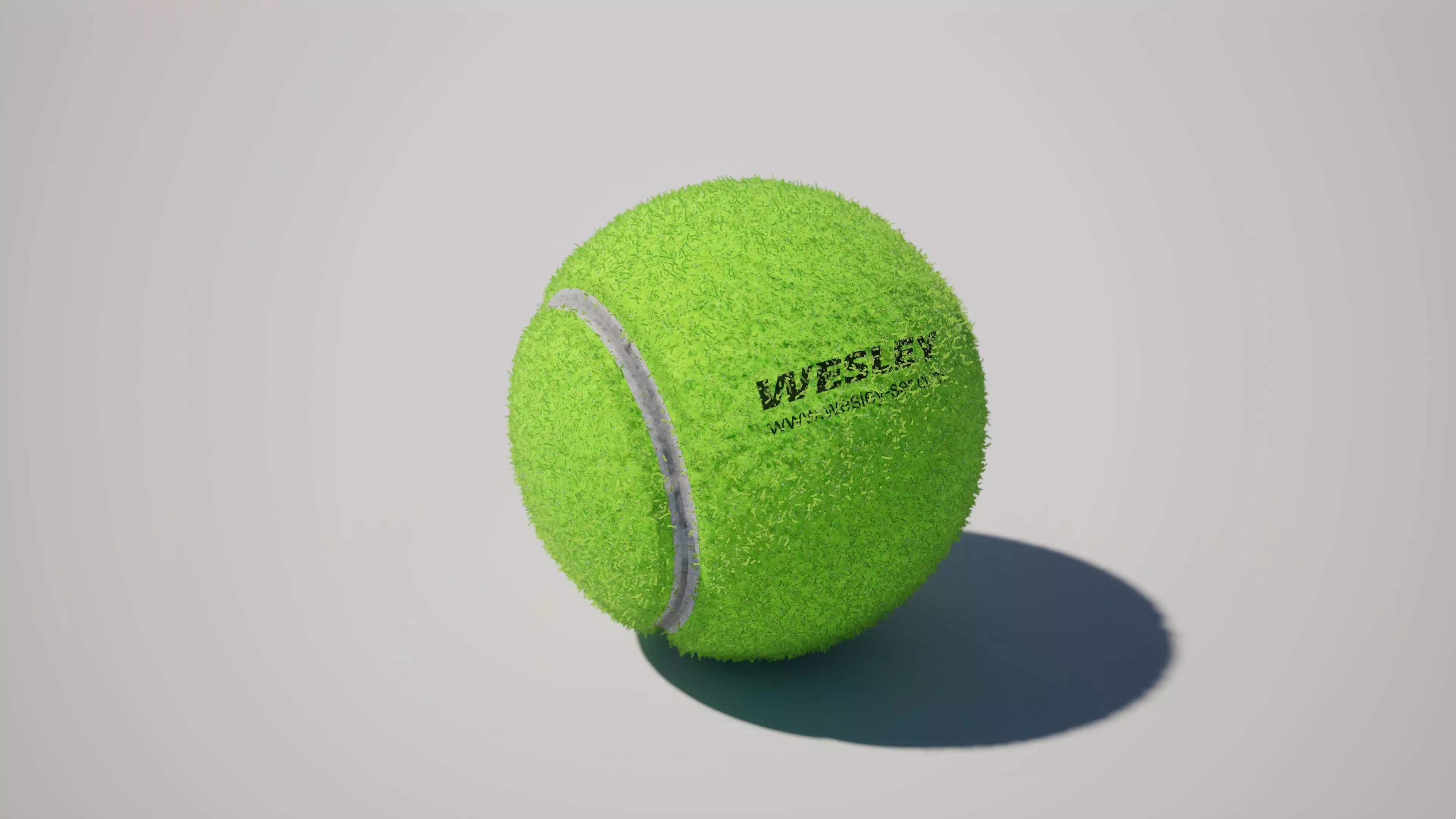 Tennisball Low-poly 3D model